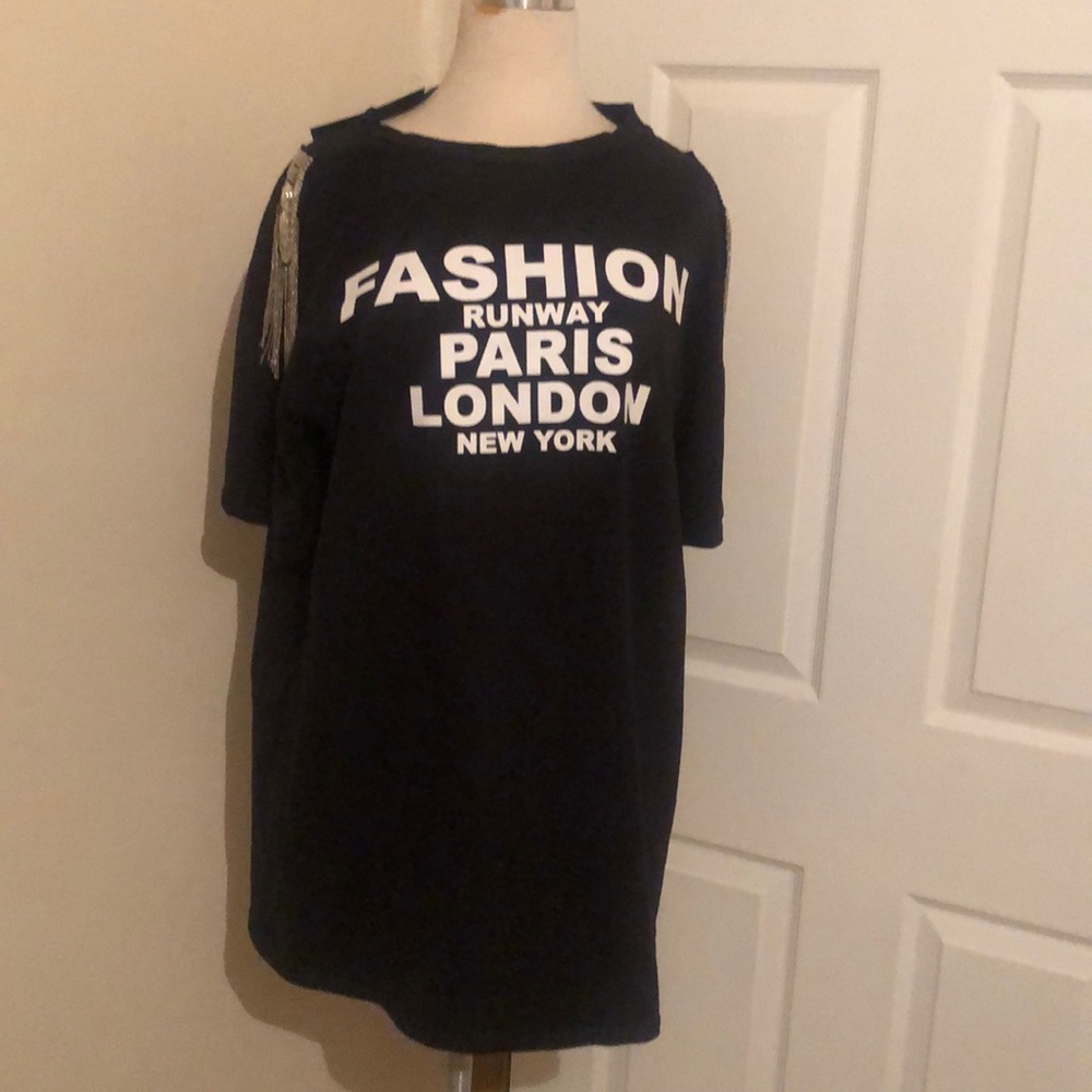 Fashion runway tunic top